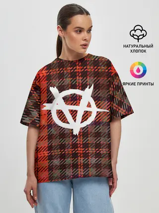 Женская футболка оверсайз / Анархия | Anarchy