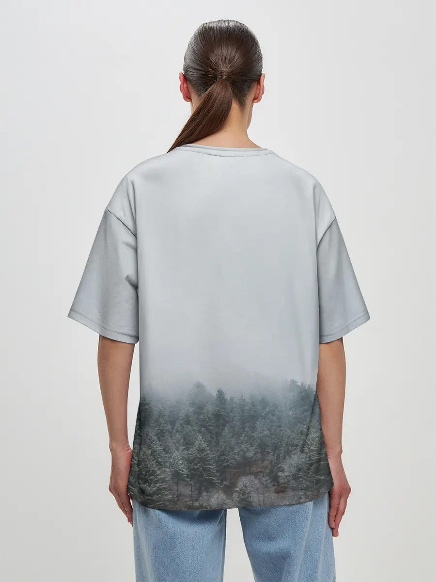 Женская футболка оверсайз / Иггдрасиль | Yggdrasil