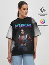 Женская футболка оверсайз / Панам Палмер | КИБЕРПАНК 2077