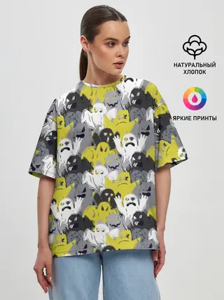 Женская футболка оверсайз / Привидения