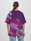 Женская футболка оверсайз / Мощный градиент