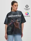 Женская футболка оверсайз / Uncharted The Lost Legacy