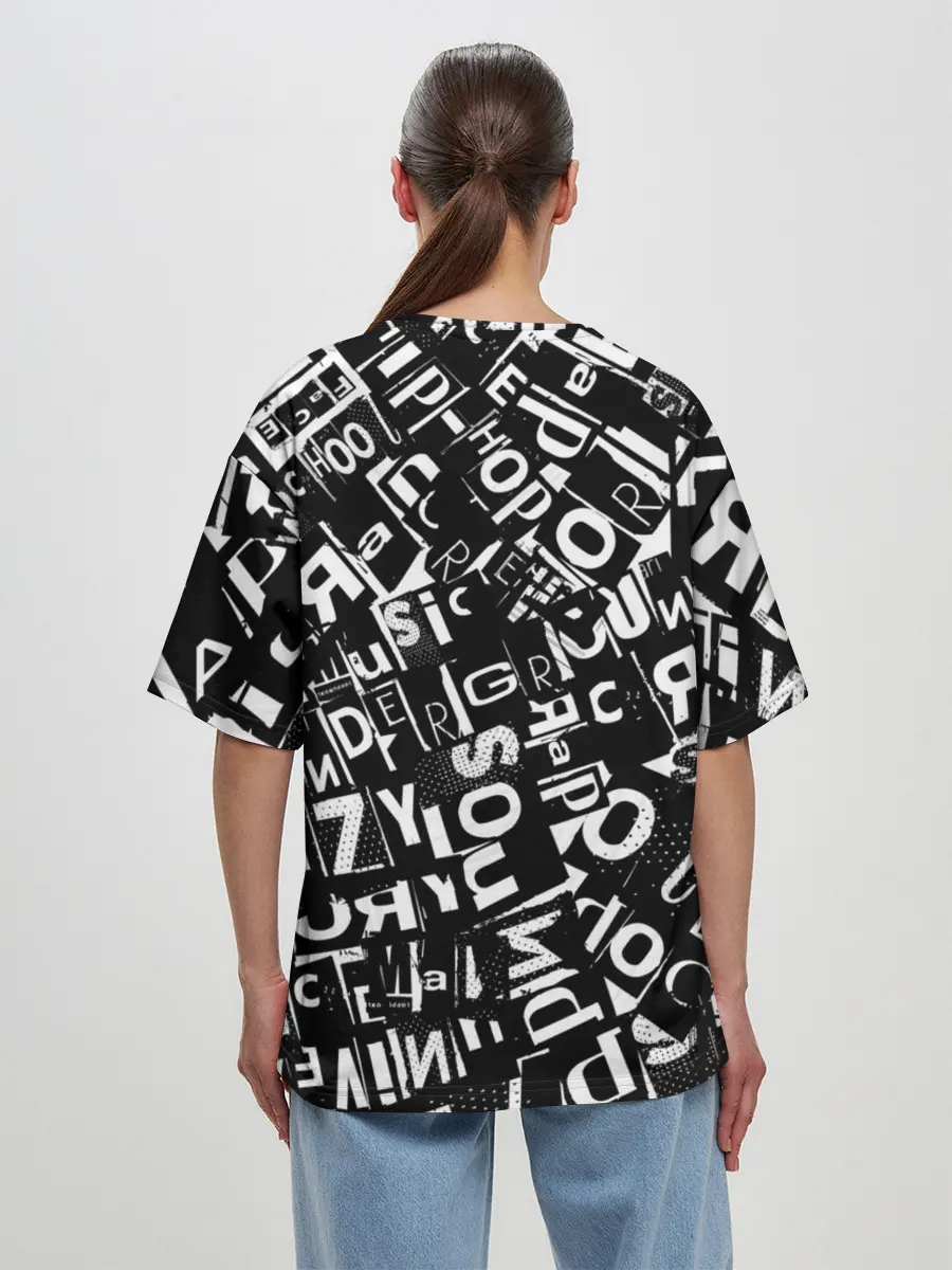 Женская футболка оверсайз / UNDER WHITE