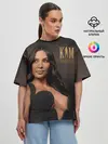 Женская футболка оверсайз / Ким Кардашьян