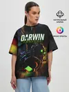 Женская футболка оверсайз / Darwin Project | Королевская битва
