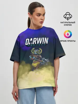 Женская футболка оверсайз / Darwin Project | Battle Royale