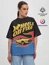 Женская футболка оверсайз / Hot Wheels. Хот Вилс