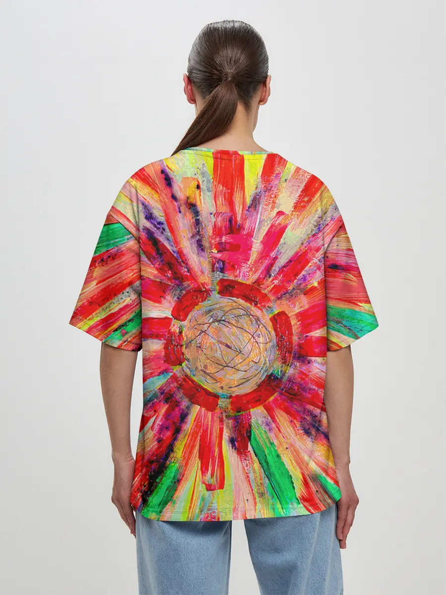 Женская футболка оверсайз / Освобождение от 3D