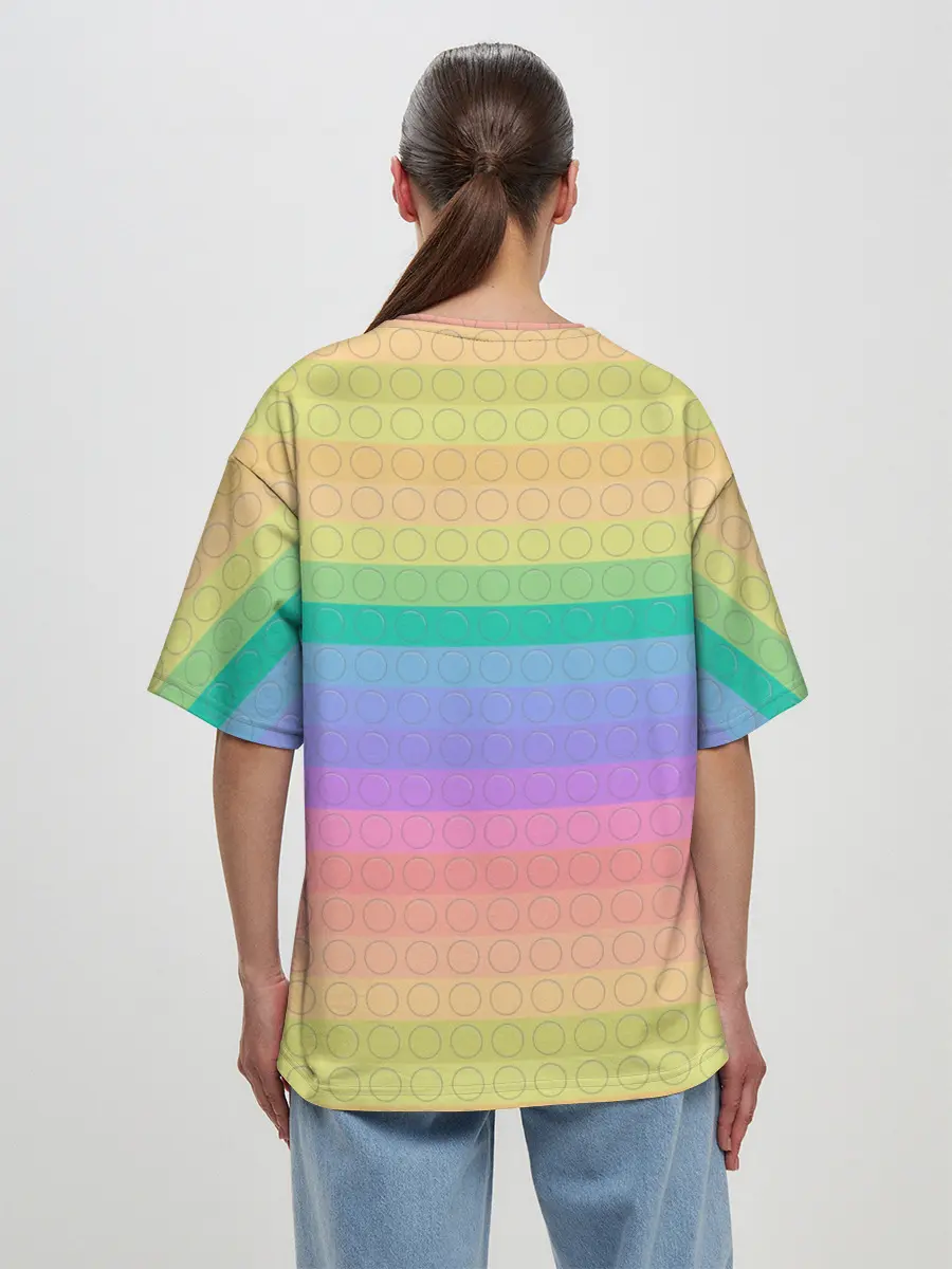 Женская футболка оверсайз / Поп ит антистресс