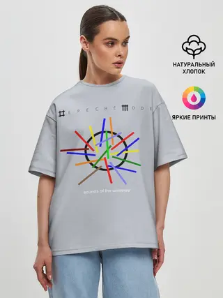 Женская футболка оверсайз / Sounds of the Universe - Depeche Mode
