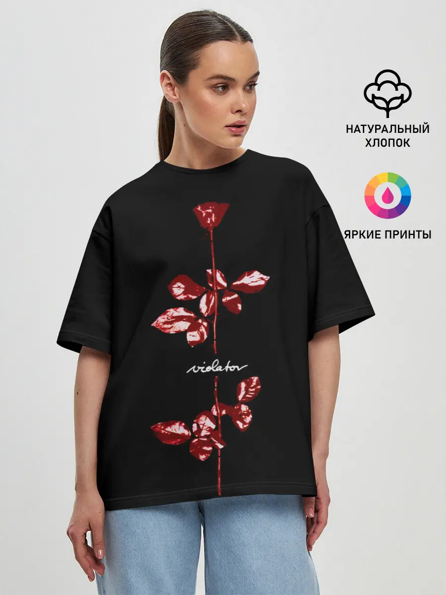 Женская футболка оверсайз / Violator - Depeche Mode