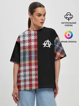 Женская футболка оверсайз / АНАРХИЯ | ANARCHY