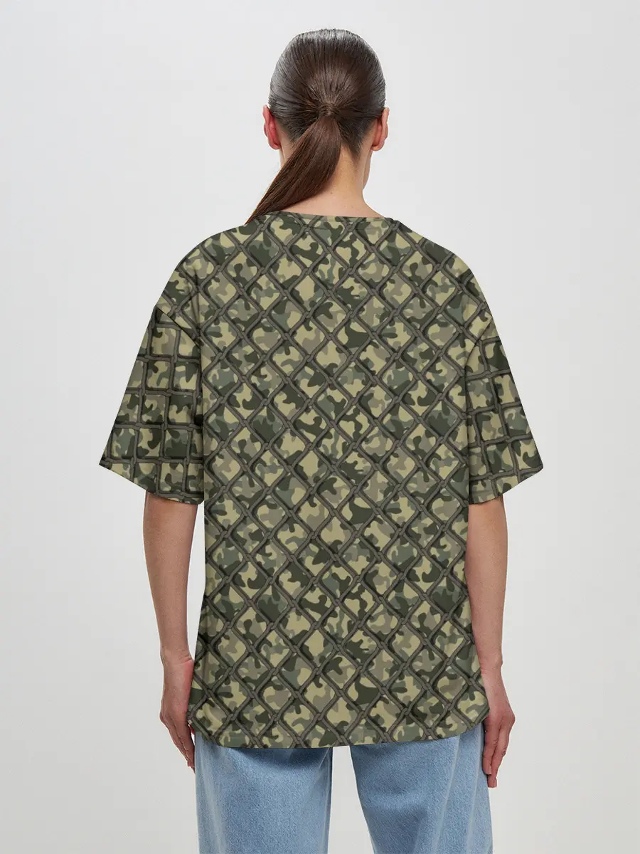 Женская футболка оверсайз / Рыбак