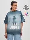 Женская футболка оверсайз / Alan Wake Video Game Art