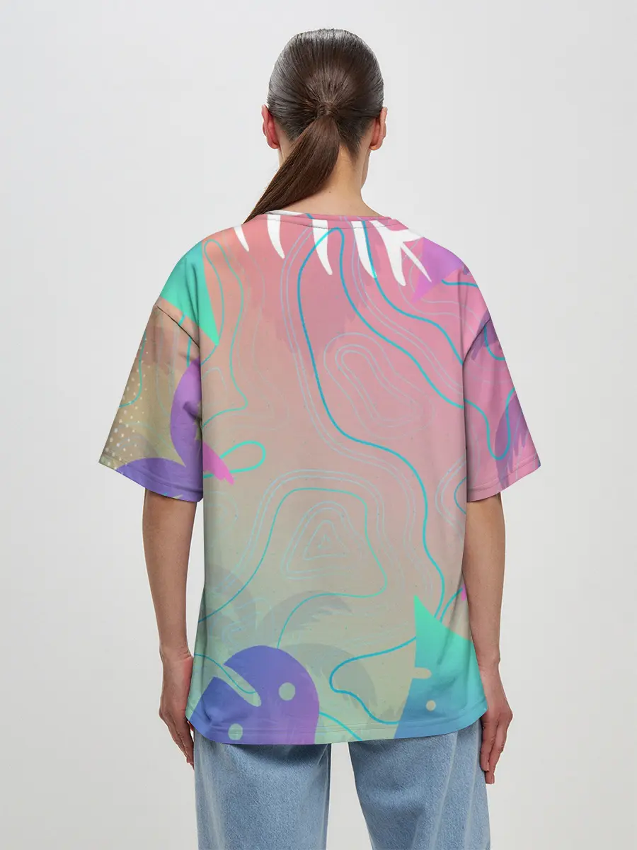 Женская футболка оверсайз / Эскимо в Тропиках