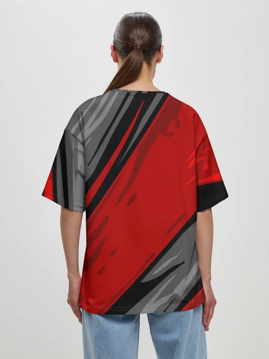 Женская футболка оверсайз / Сиомбиотический стиль