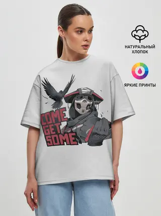 Женская футболка оверсайз / Come get same