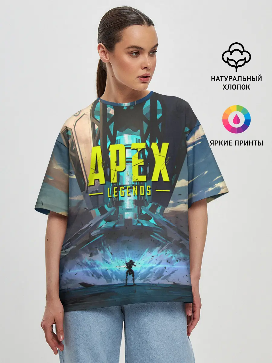 Женская футболка оверсайз / APEX Legends boom