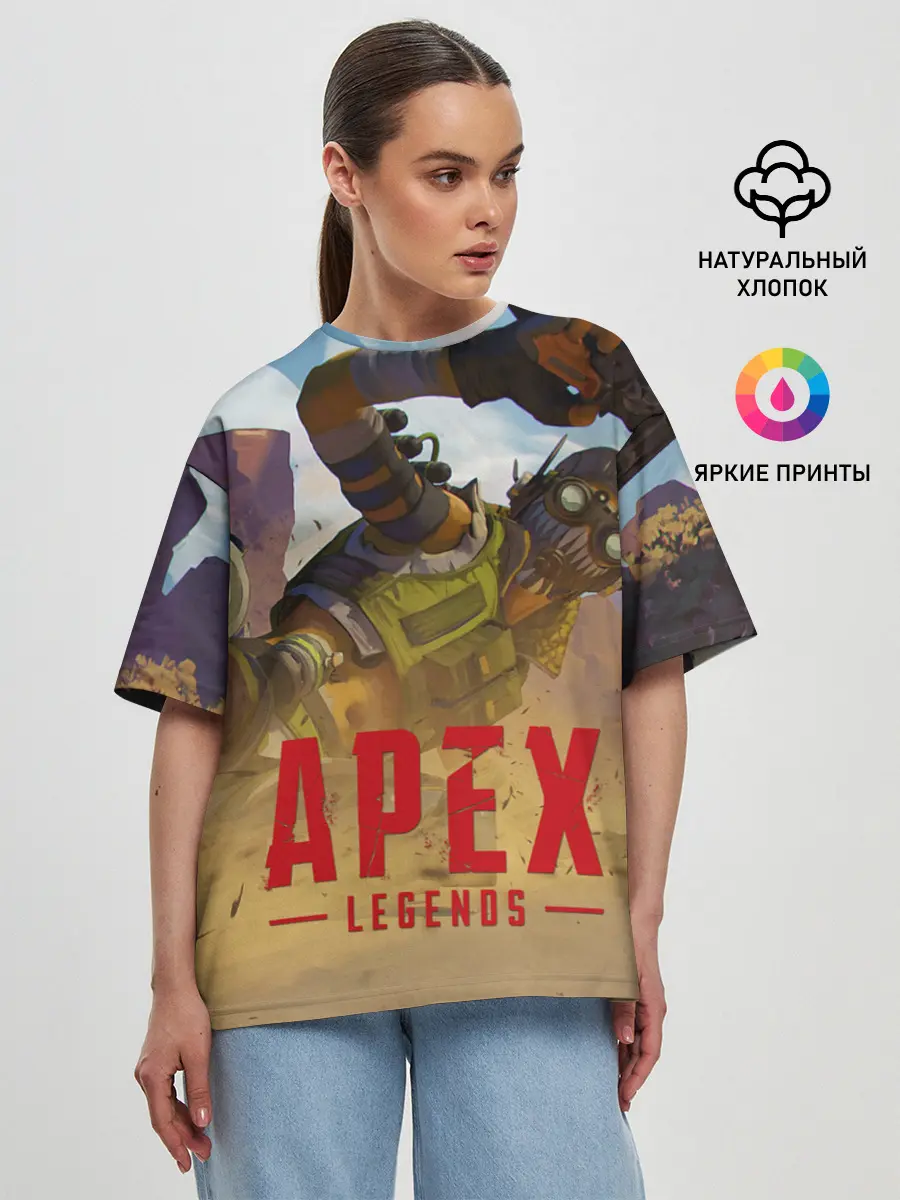 Женская футболка оверсайз / Октейн в деле