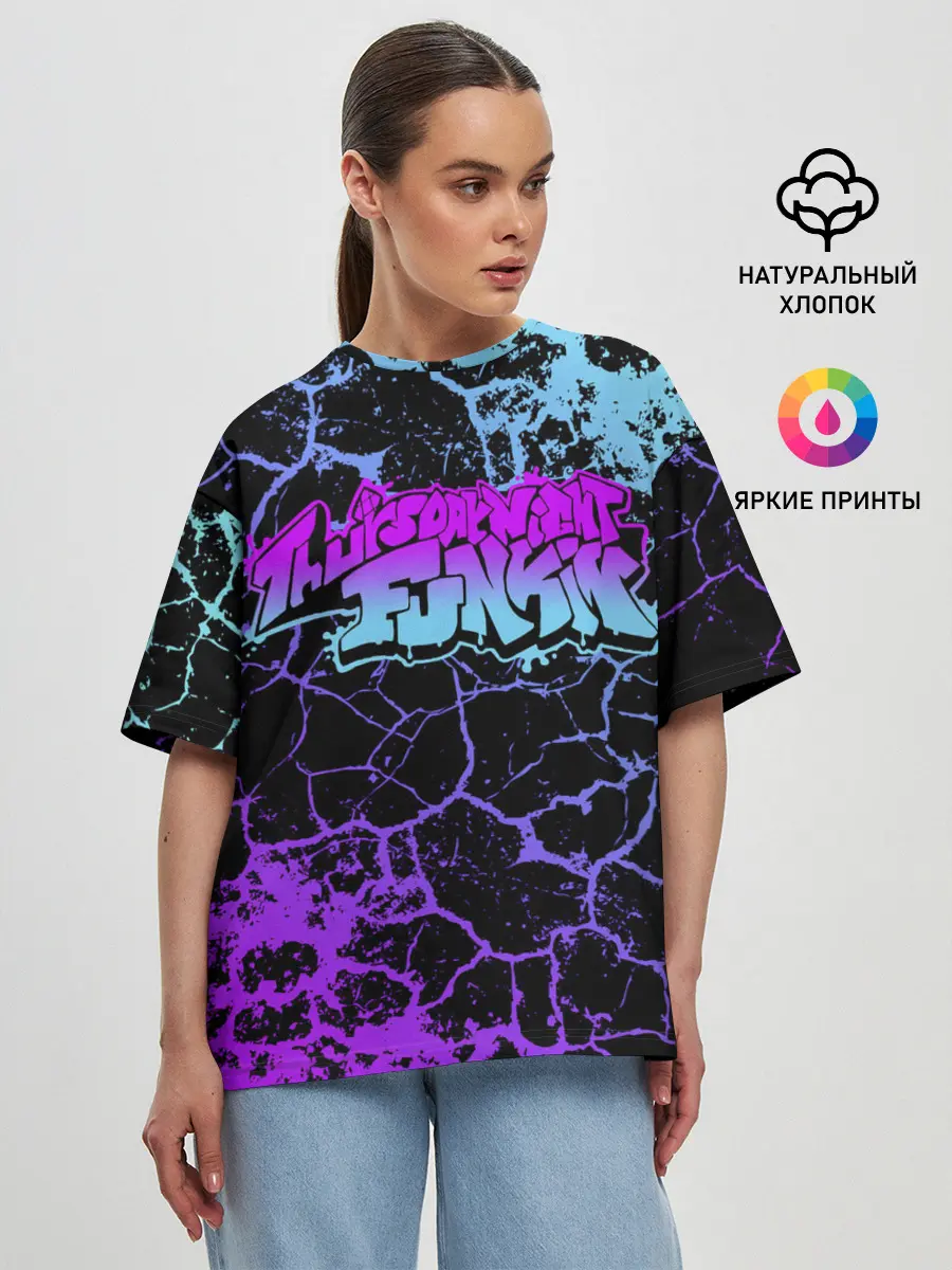 Женская футболка оверсайз / Friday Night Funkin