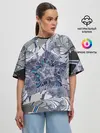Женская футболка оверсайз / Абстракция 499