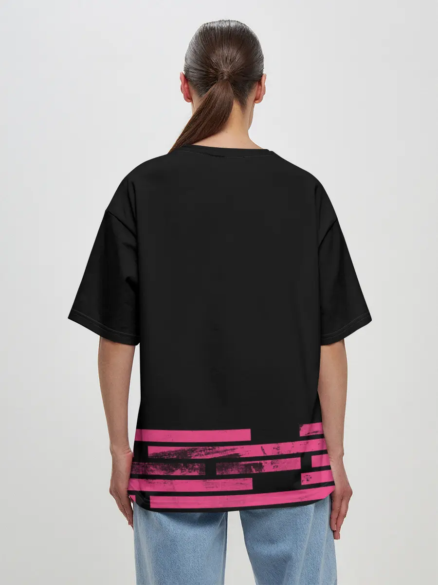 Женская футболка оверсайз / SQUID GAME [ALL LOGO]