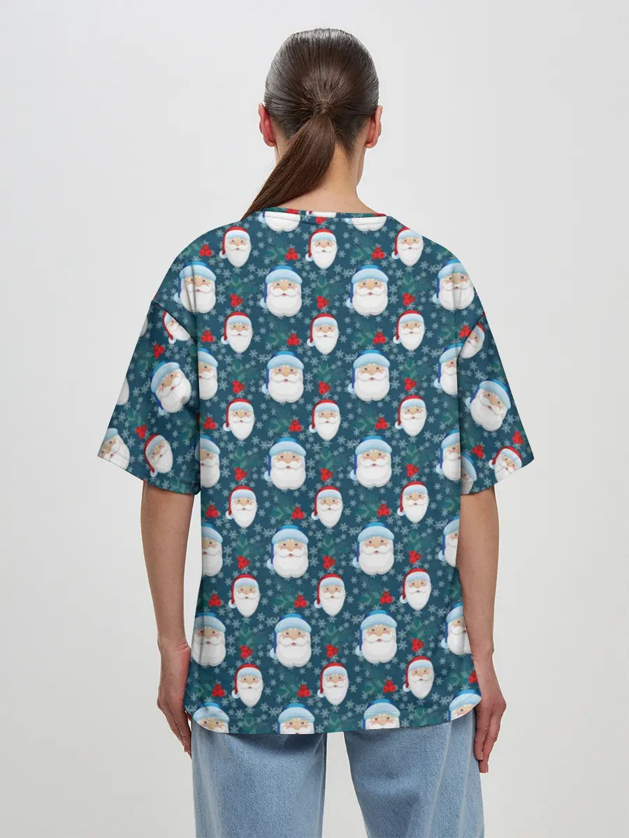 Женская футболка оверсайз / Новый Год