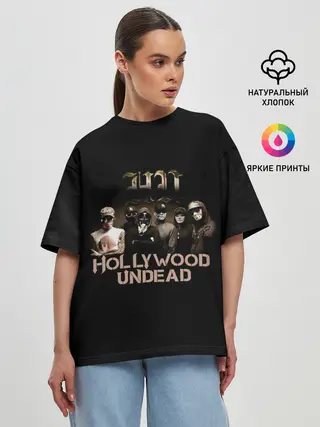 Женская футболка оверсайз / Голливудская нежить - Hollywood Undead