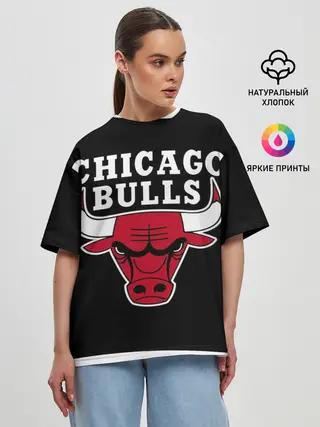 Женская футболка оверсайз / B.C. Chicago Bulls