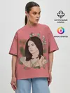 Женская футболка оверсайз / Нарисованная Лана