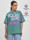 Женская футболка оверсайз / Squid game a