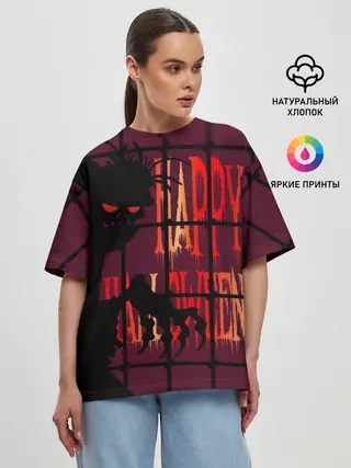Женская футболка оверсайз / Нечисть за железной решеткой