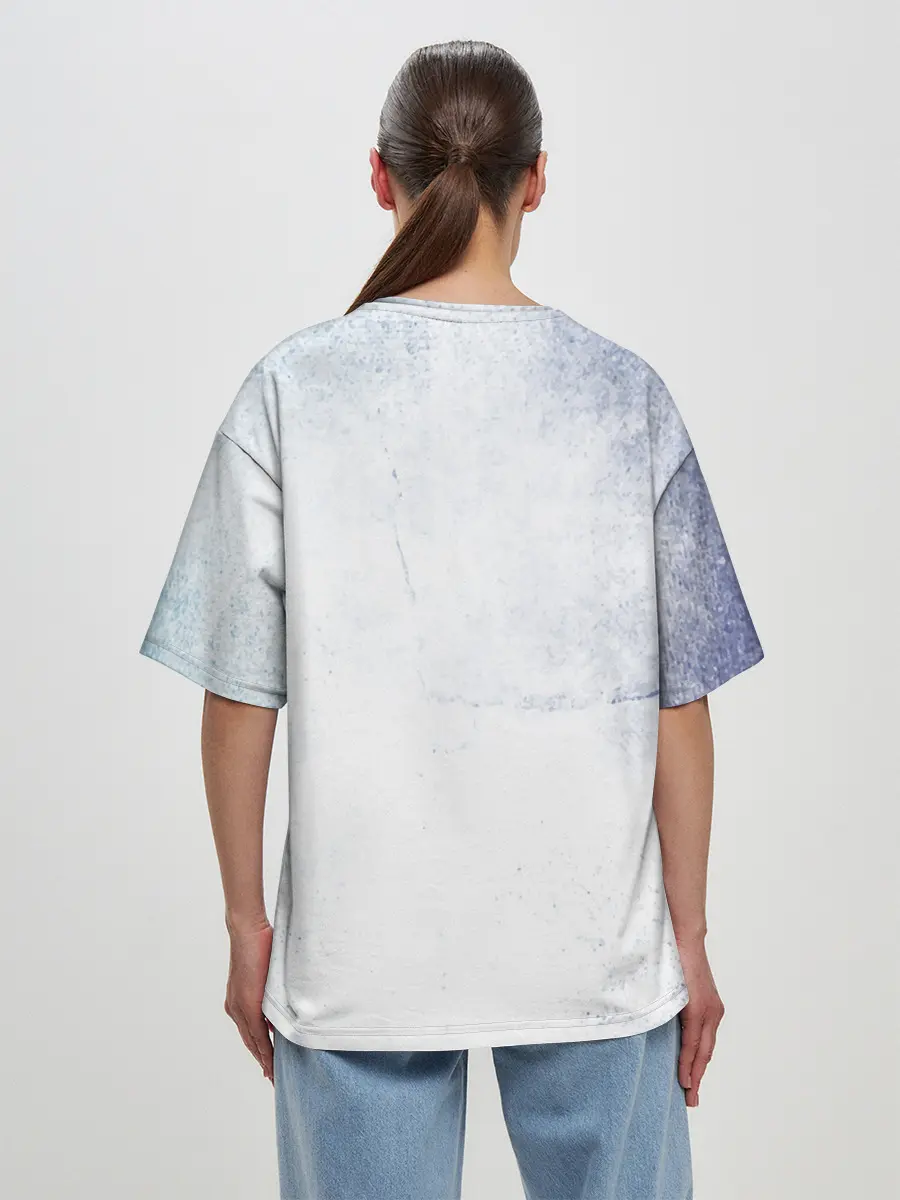 Женская футболка оверсайз / Стена Аста Чёрный клевер