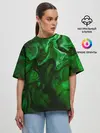 Женская футболка оверсайз / Кислотные разводы