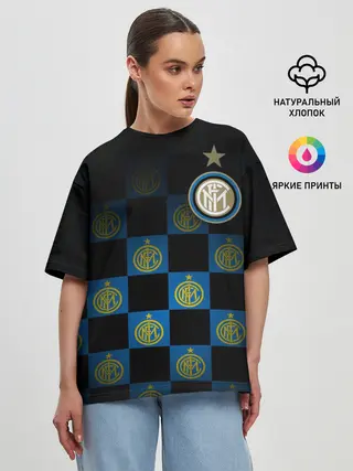 Женская футболка оверсайз / ИНТЕР МИЛАН / INTER MILAN