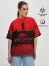 Женская футболка оверсайз / Island of blood