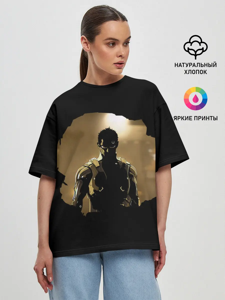 Женская футболка оверсайз / Взгляд Адама