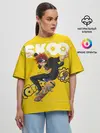 Женская футболка оверсайз / SK8 the Infinity, Реки Кян