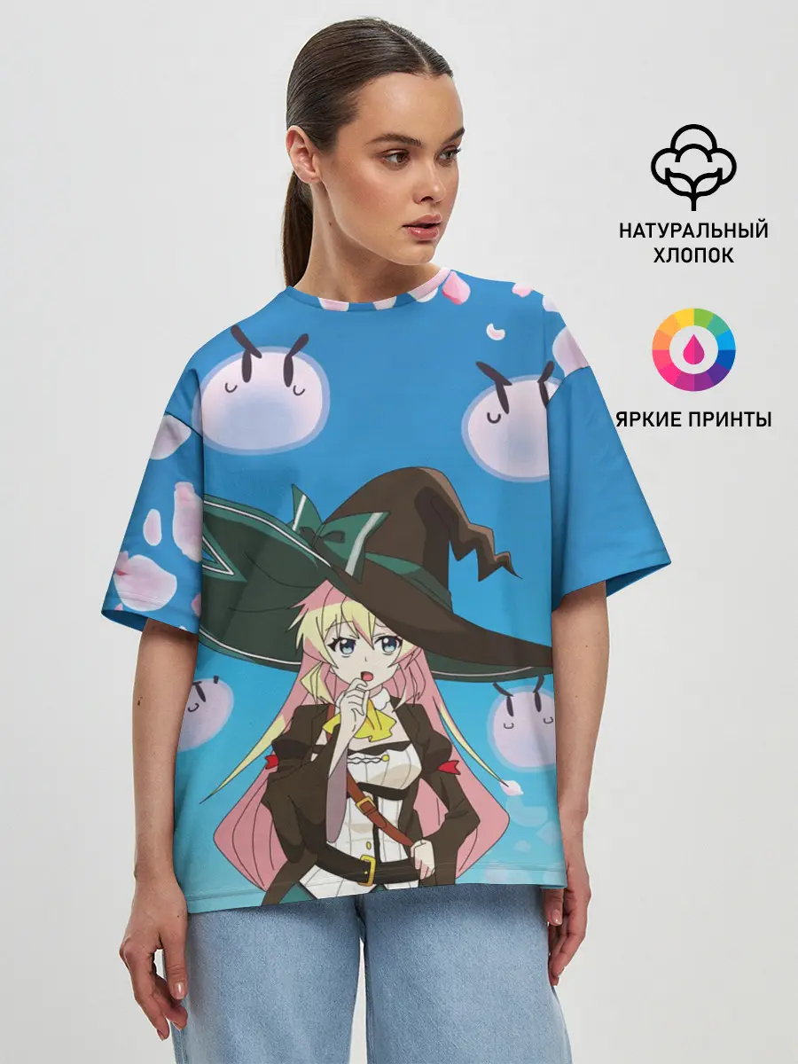 Женская футболка оверсайз / Azusa Aizawa