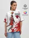 Женская футболка оверсайз / CHICAGO BULLS [9]