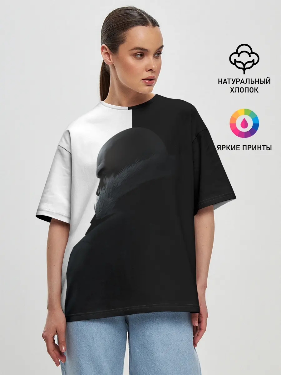 Женская футболка оверсайз / Winter Hitman