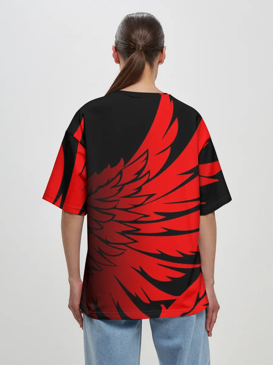 Женская футболка оверсайз / YAMAHA / ЯМАХА / МОТОСПОРТ