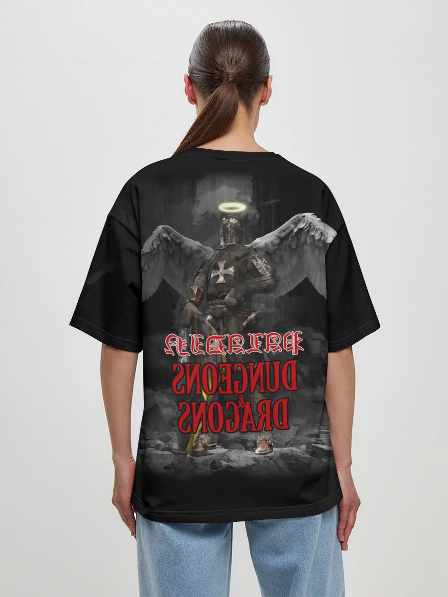 Женская футболка оверсайз / Dungeons & Dragons | Паладин