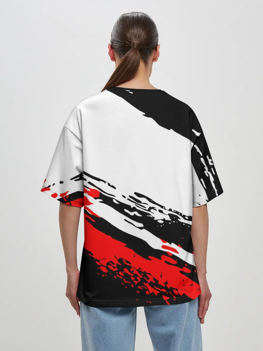 Женская футболка оверсайз / Старшая Карасуно | ВОЛЕЙБОЛ!!