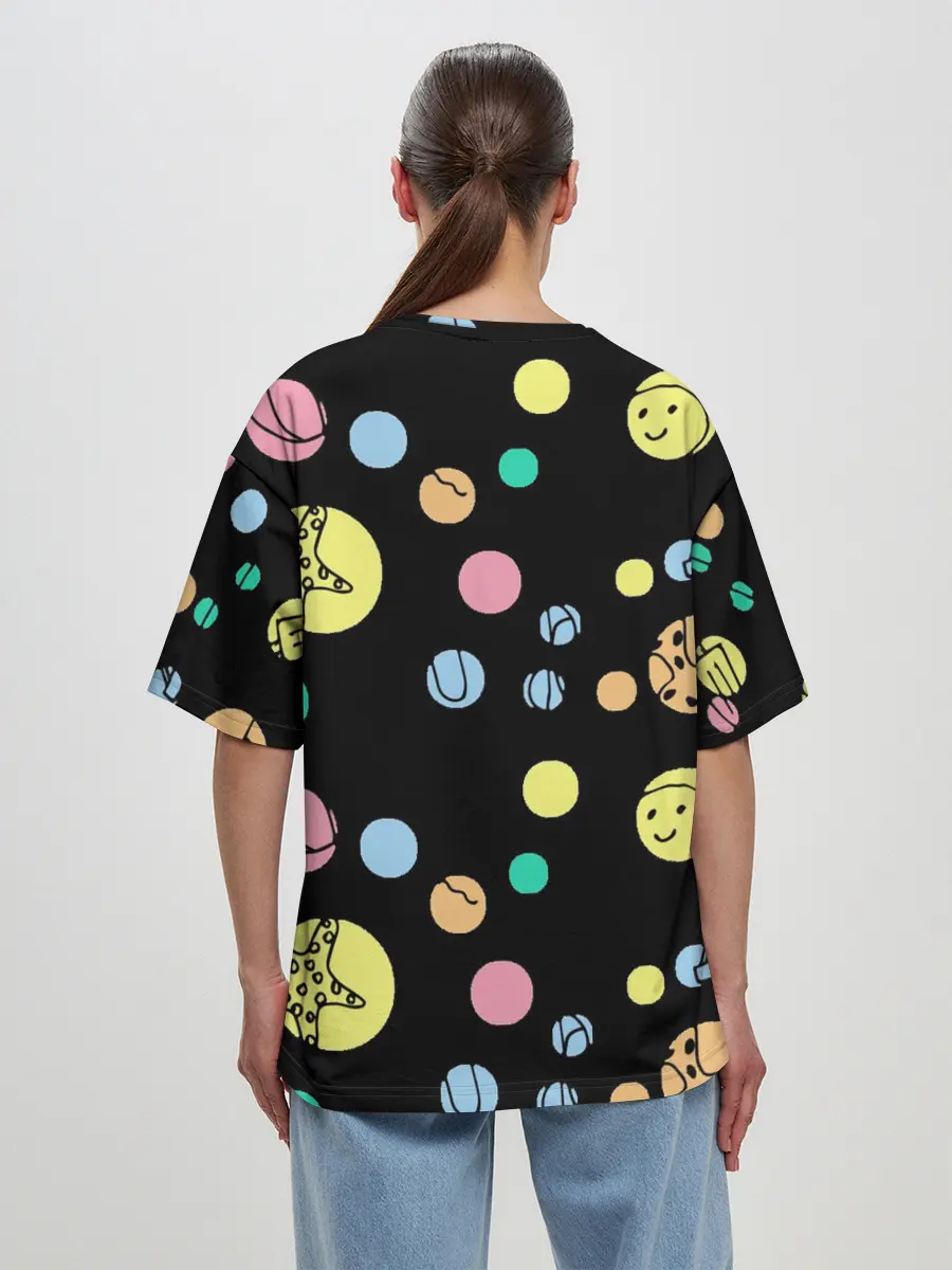 Женская футболка оверсайз / На пляж