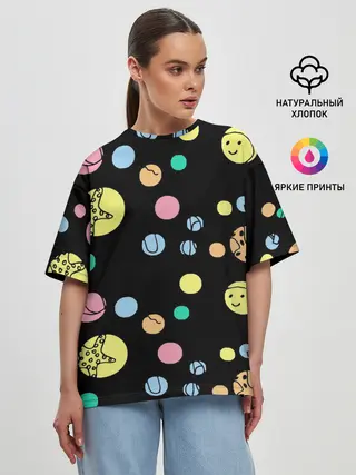 Женская футболка оверсайз / На пляж