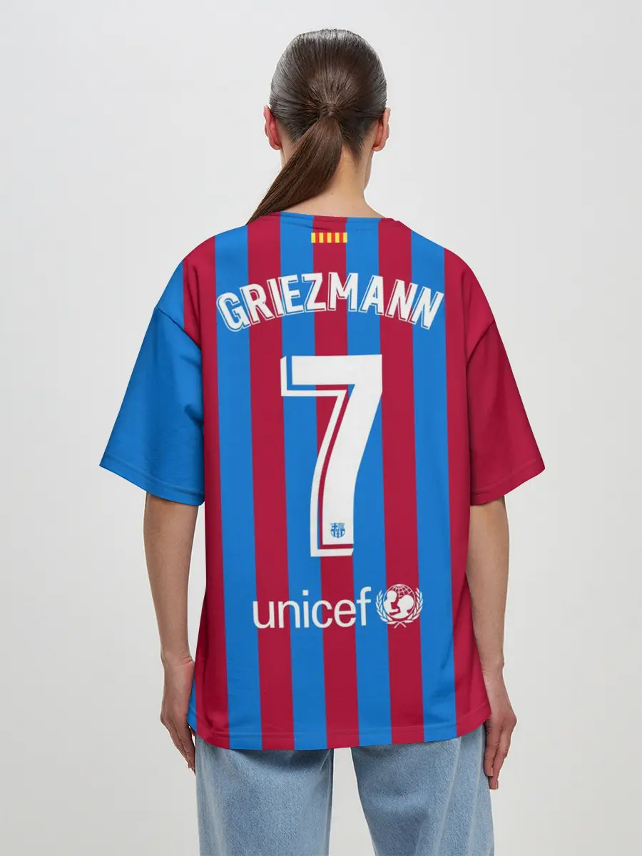 Женская футболка оверсайз / Гризманн Барселона 2021/2022
