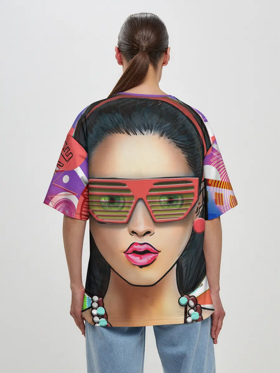 Женская футболка оверсайз / СтильНая Девушка