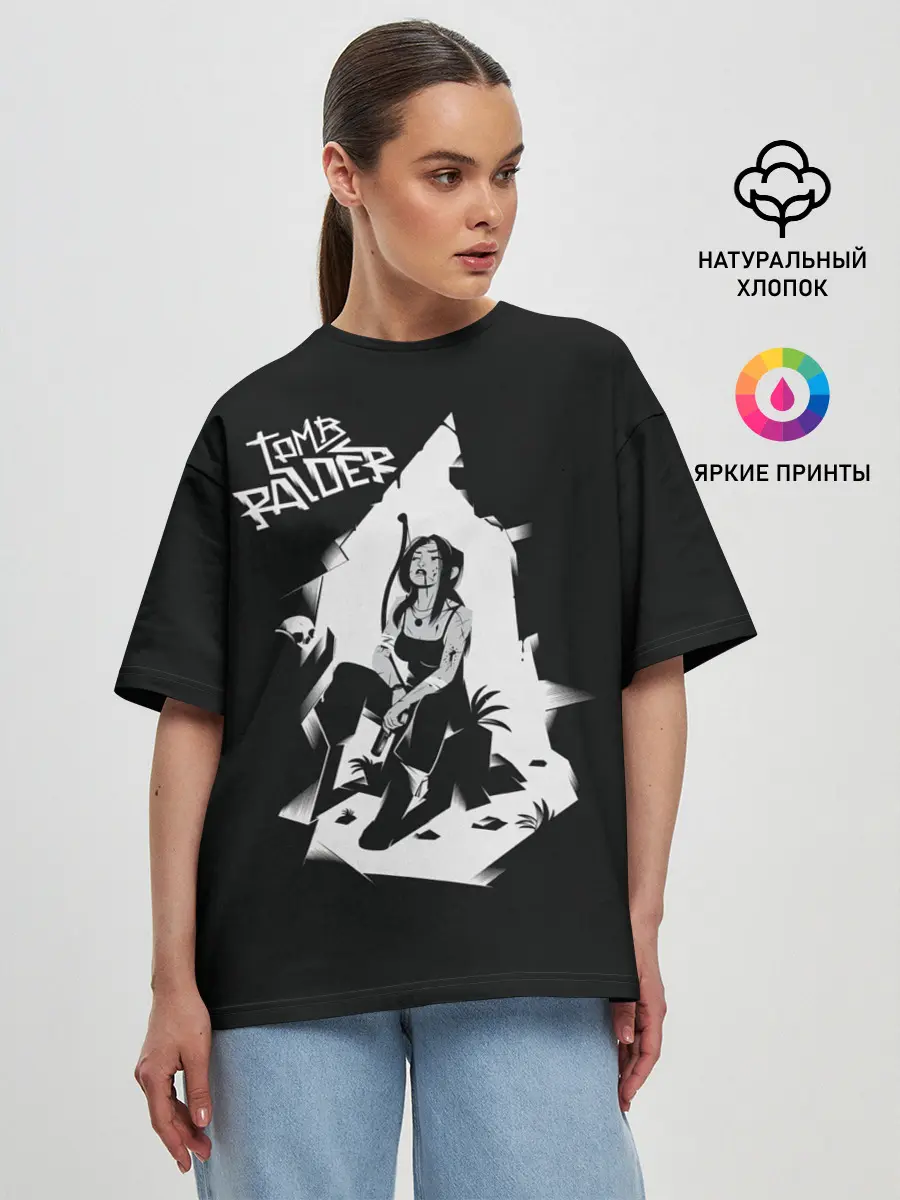 Женская футболка оверсайз / BW Lara