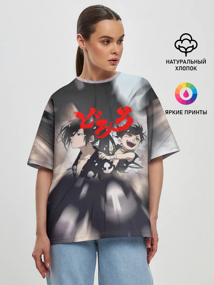 Женская футболка оверсайз / Хяккимару | Такебо